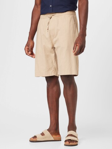 s.Oliver Regular Trousers in Beige: front