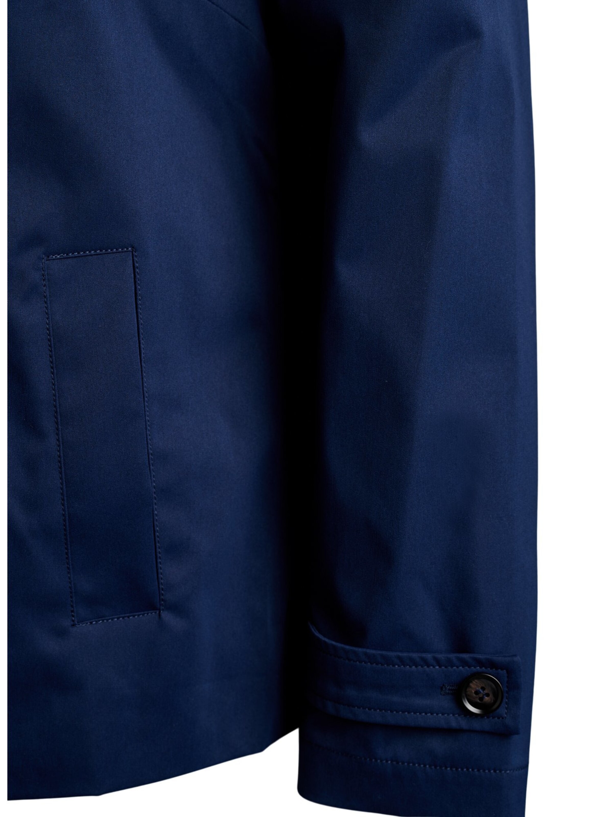 Zizzi Between-seasons coat 'Palma' in Blue