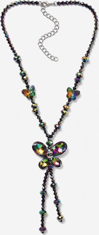 COLLEZIONE ALESSANDRO Kette 'Burga' in Schwarz: Vorderseite