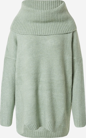ABOUT YOU Пуловер оувърсайз 'Franka' в зелено: отпред
