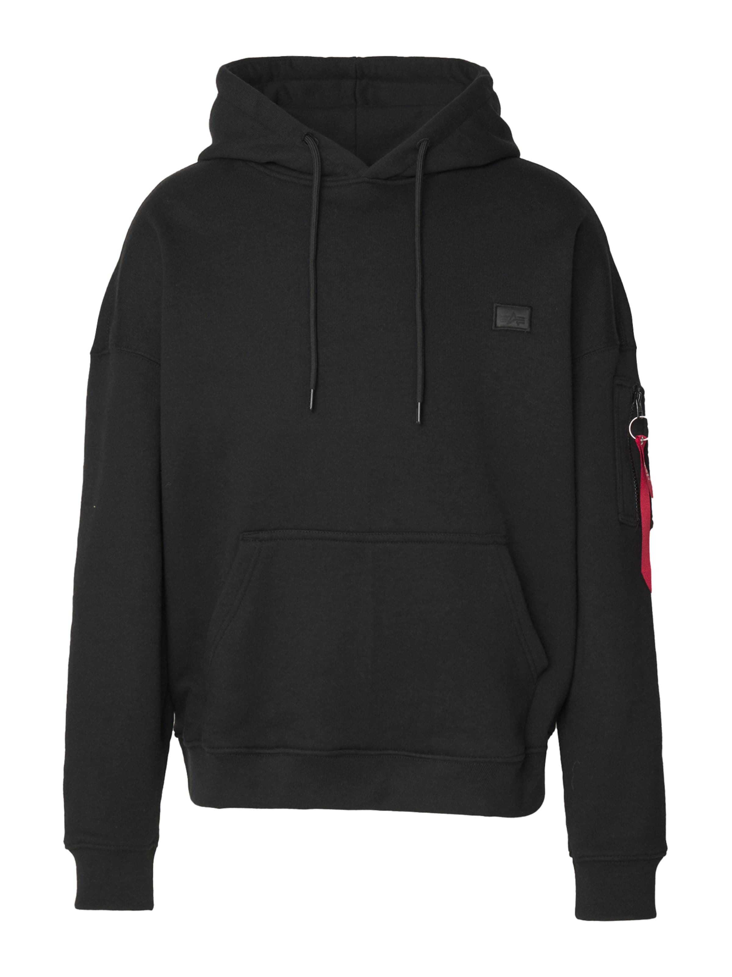 ALPHA INDUSTRIES Dressipluus 'Essentials', värv must: eest vaates