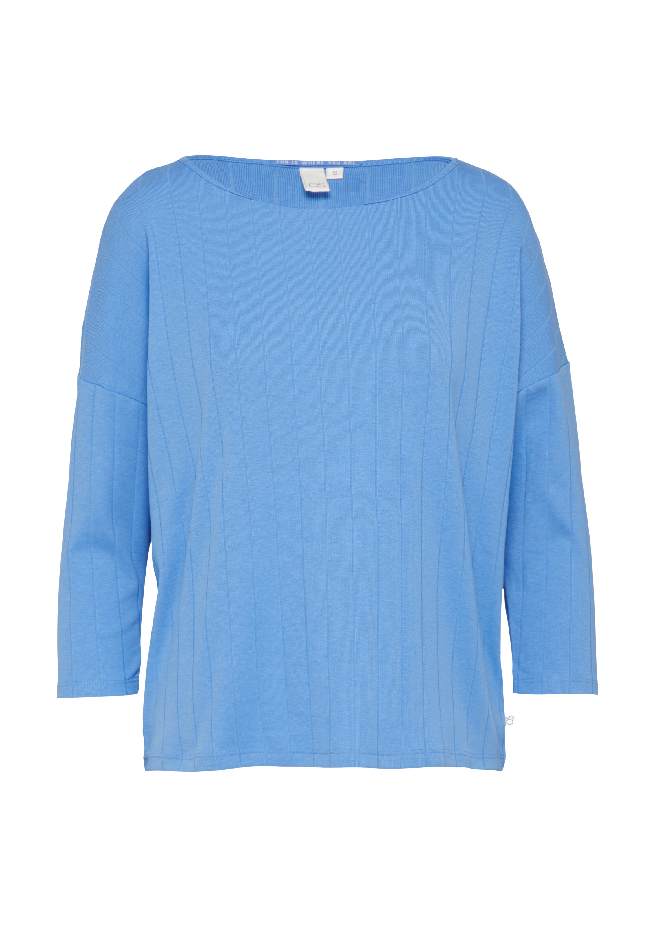 T-shirt QS en bleu : devant