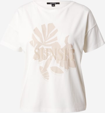 T-shirt COMMA en blanc : devant