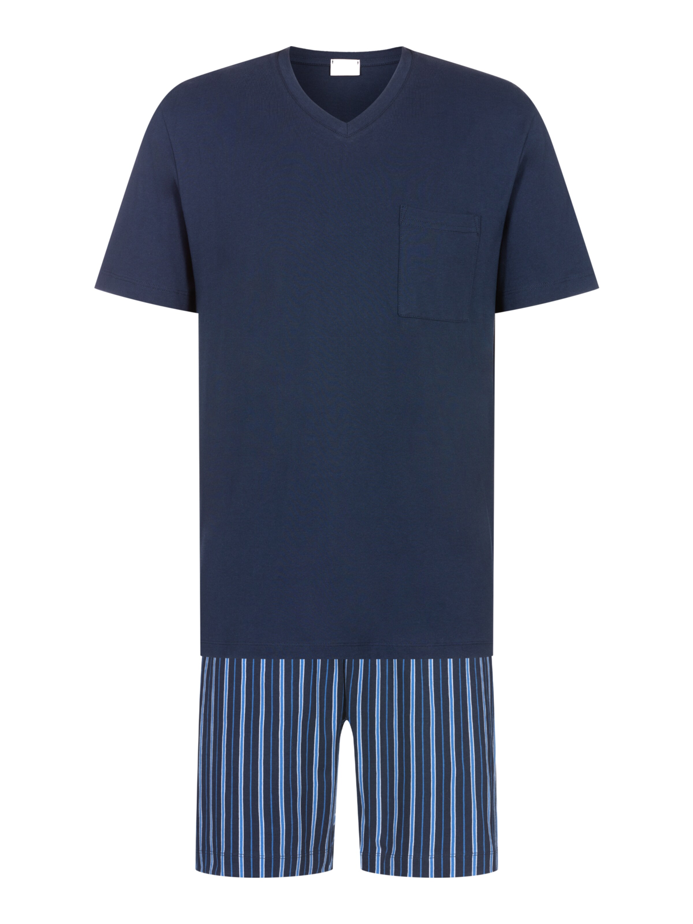 Mey Pyjama kort in Blauw: voorkant