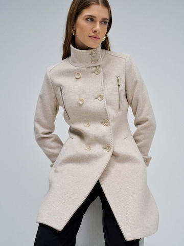 Salsa Jeans Winterjacke 'Grace Long Woolen Coat' in Beige