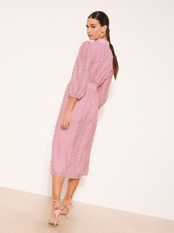 Lipsy Платье-рубашка в Ярко-розовый