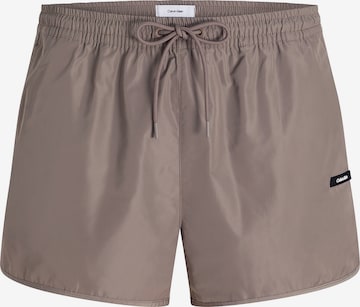Calvin Klein Swimwear Swimming shorts 'Essentials' in Brown: front