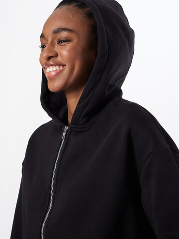 Urban Classics Zip-Up Hoodie in Black