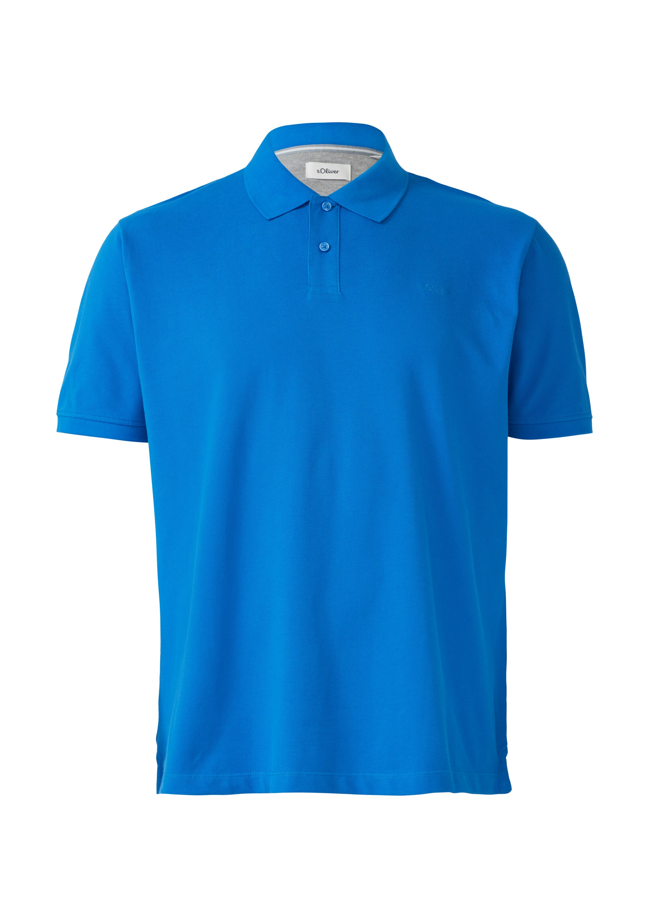 s.Oliver Men Big Sizes Poloshirt in Blau: Vorderseite