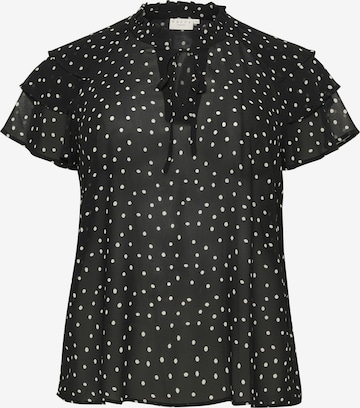 KAFFE CURVEBluza 'KC Sallie' - crna boja: prednji dio