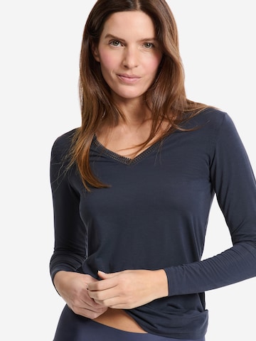 ETAM Slaapshirt 'Warme Up Lace ' in Blauw