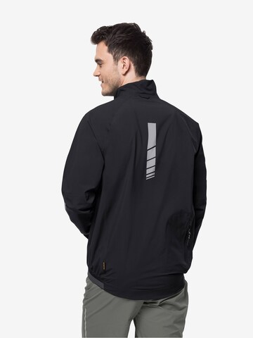 JACK WOLFSKIN Athletic Jacket in Black