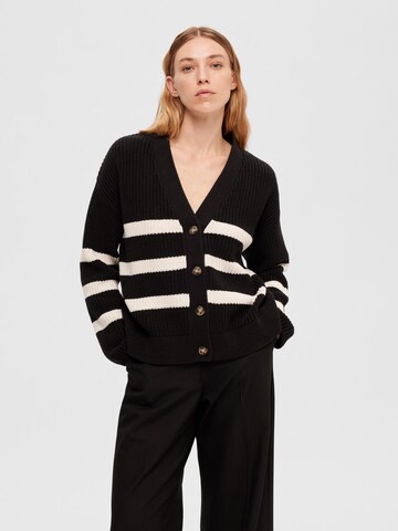 SELECTED FEMME Knit Cardigan 'BLOOMIE' in Black