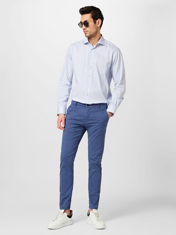 Lindbergh Slimfit Chino hlače | modra barva
