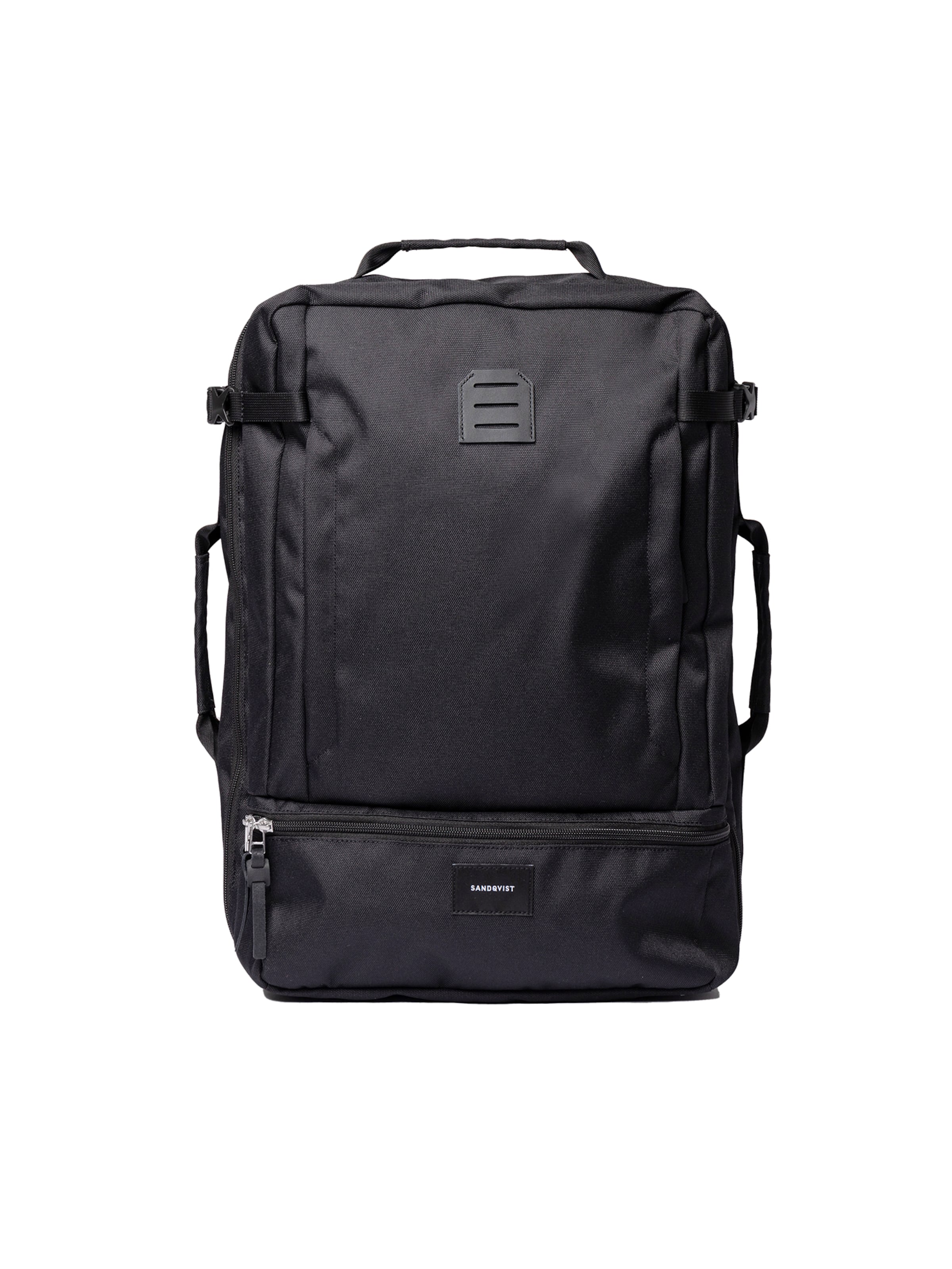 SANDQVIST Backpack 'Otis' in Black: front