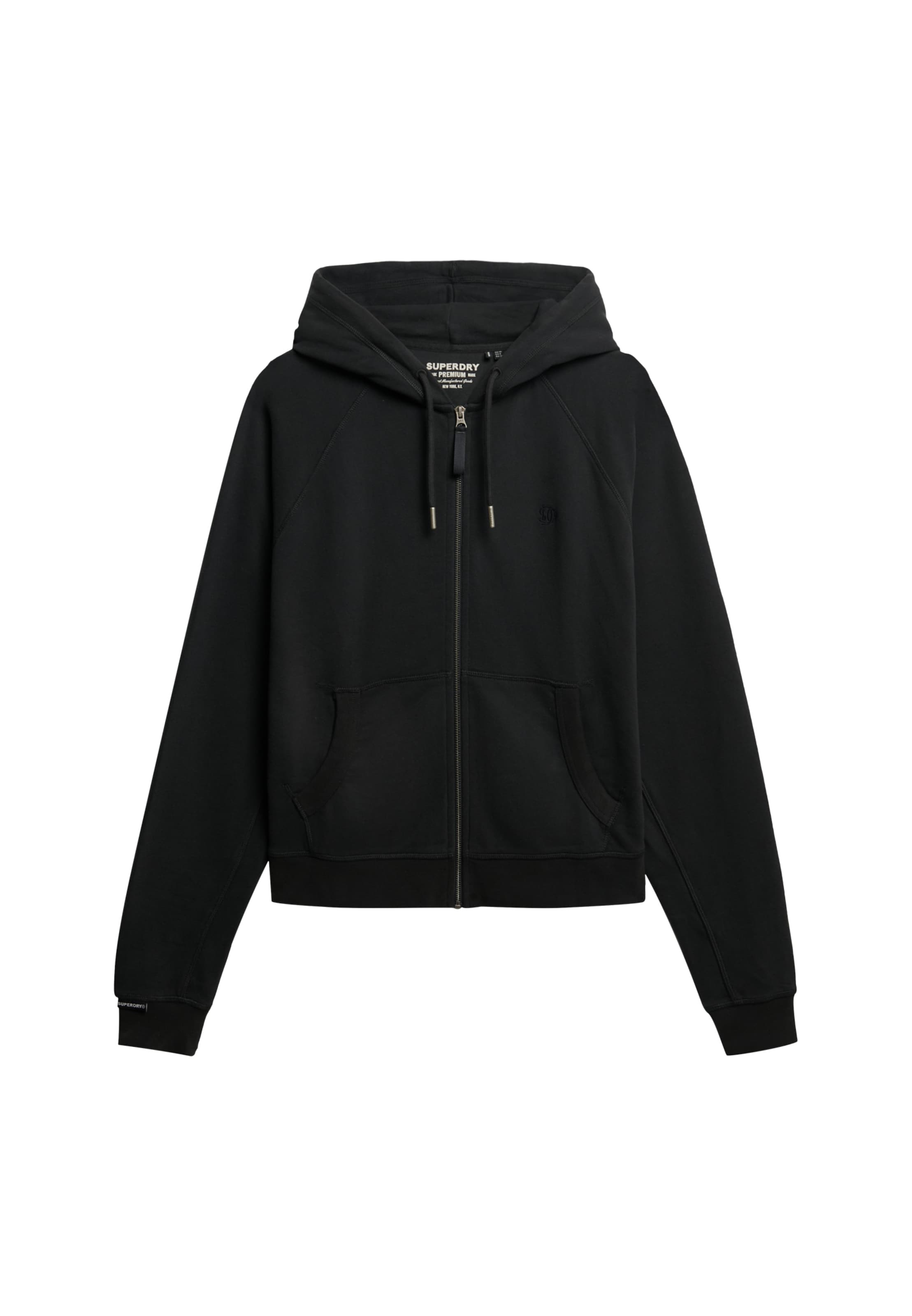 Superdry Sweatjacke in Schwarz: Vorderseite