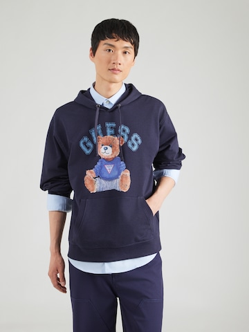 GUESS Sweatshirt in Blue: front