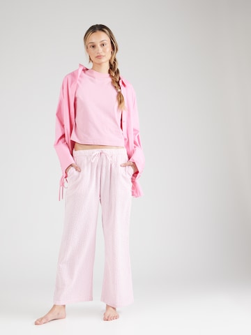 Lindex Spodnie od piżamy w kolorze różowy