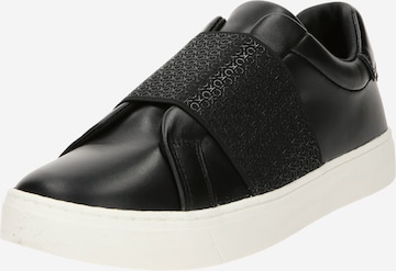 Calvin Klein Спортни обувки Slip On в черно: отпред