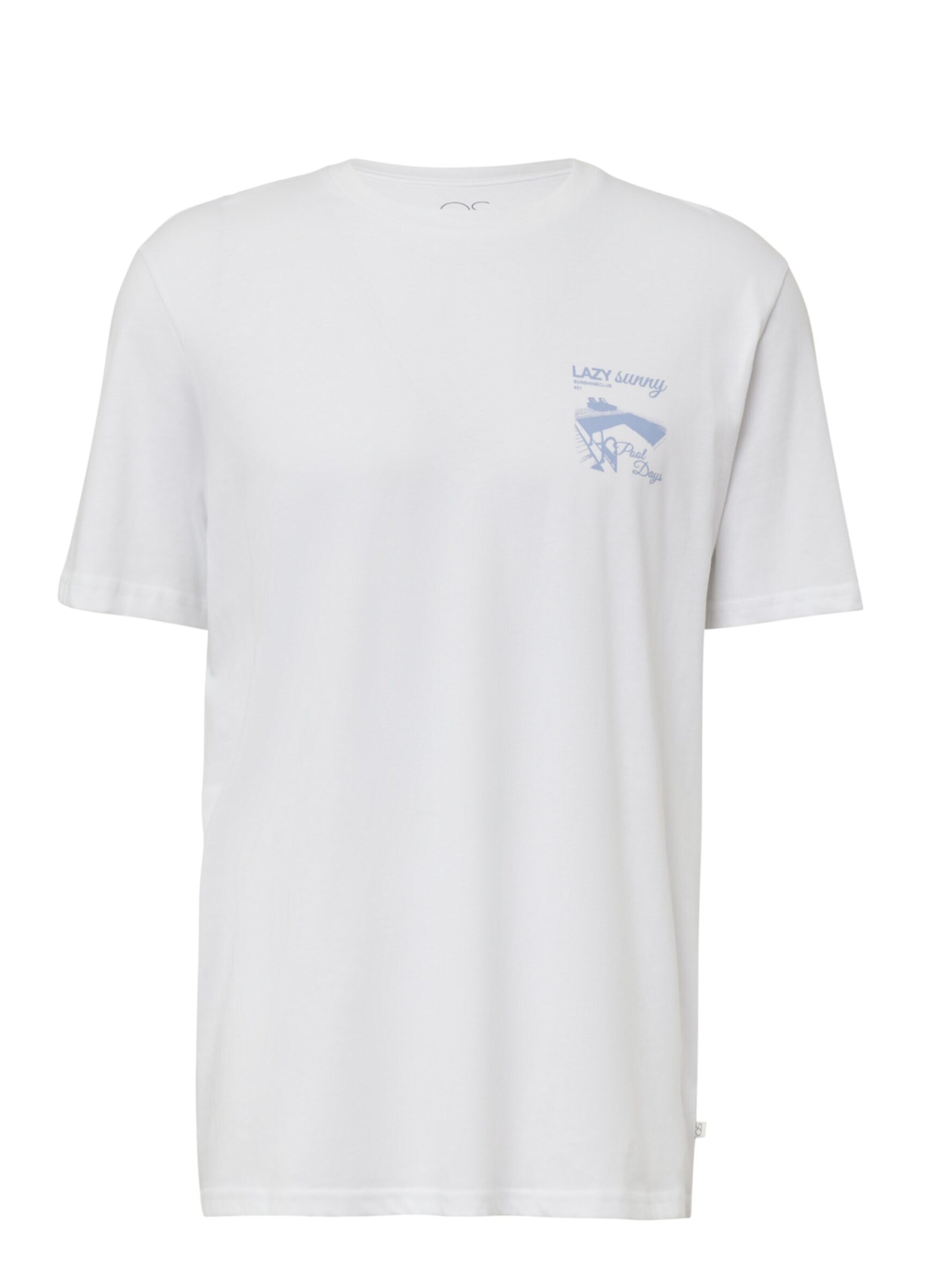 QS Shirt 'Q/S designed by - Heren t-shirt' in XL in de kleur Wit, Productweergave