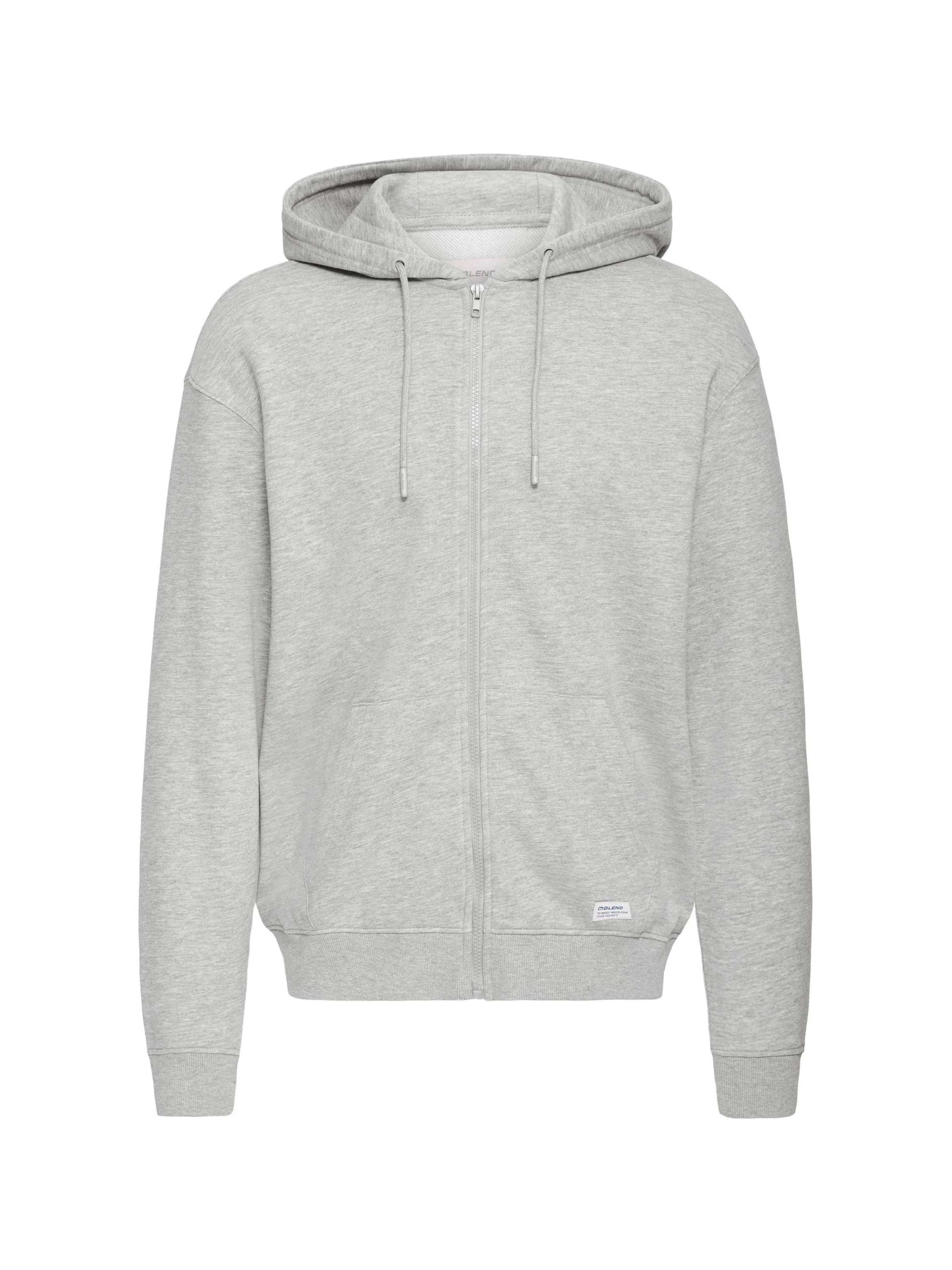 BLEND Sweatvest ' BHBrilo ' in Grijs: voorkant