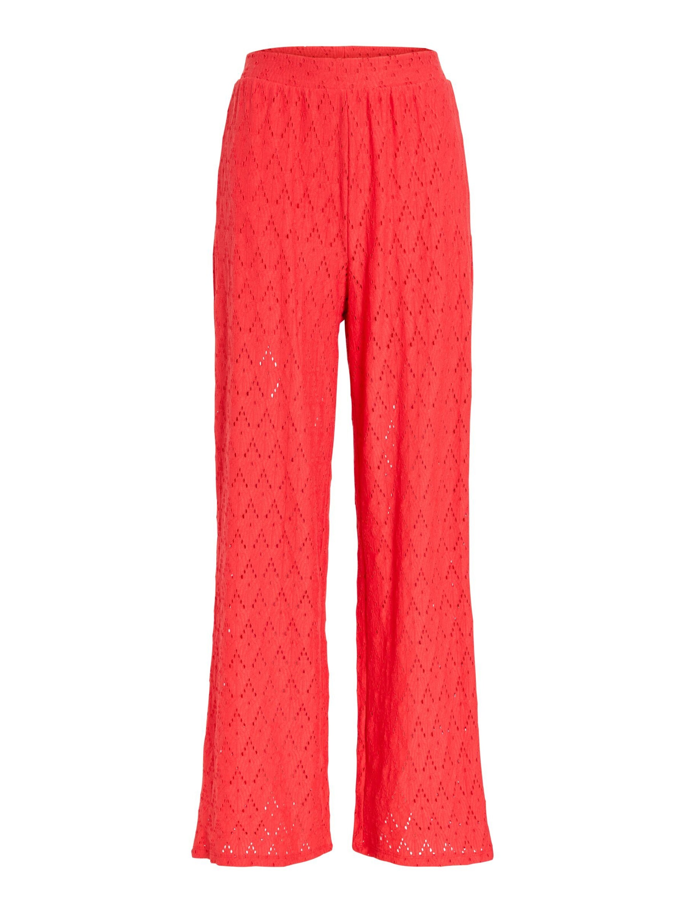VILA Pantalon 'VIAmalina' en rouge vif, Vue avec produit