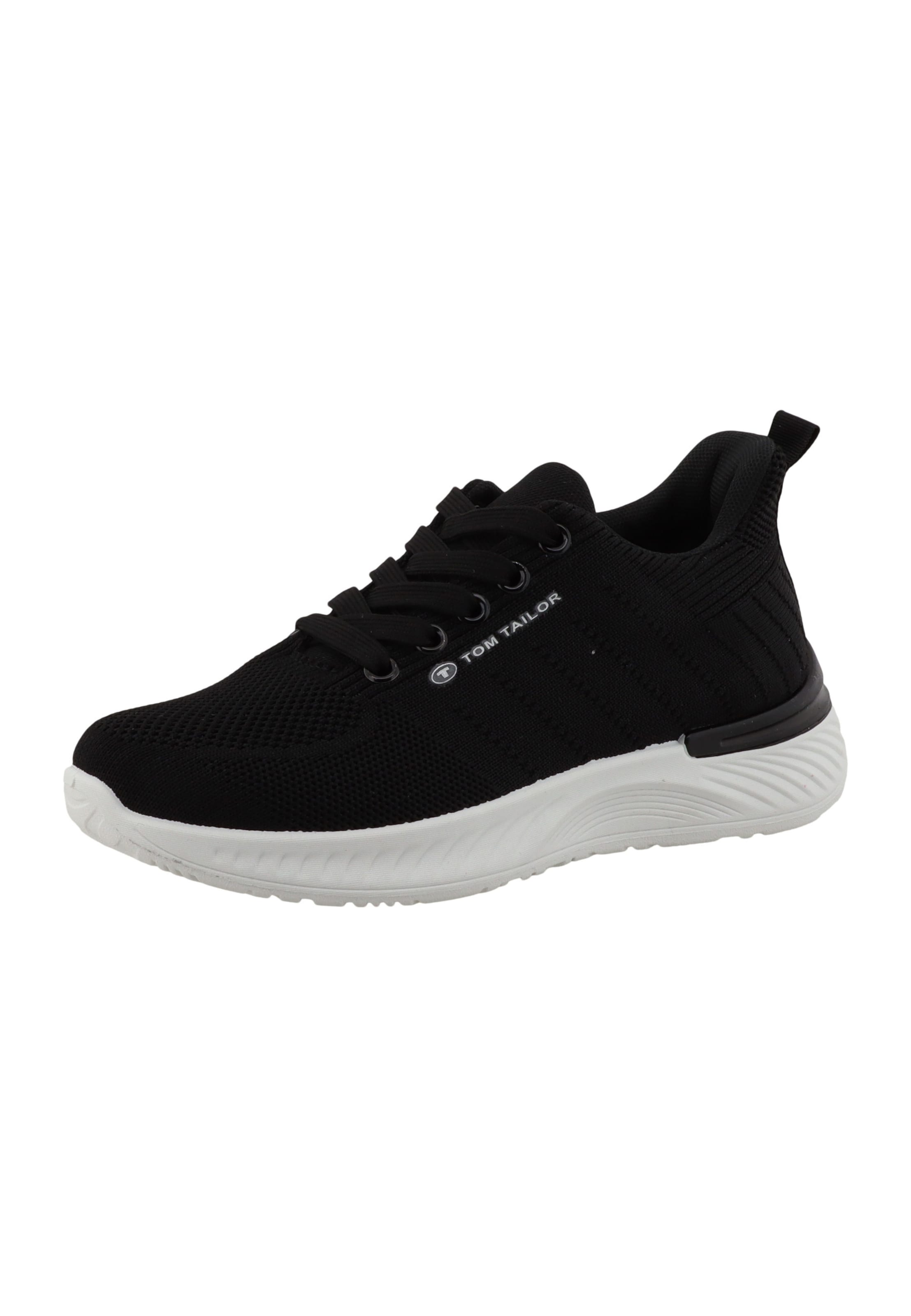 TOM TAILOR Platform trainers in Black: front