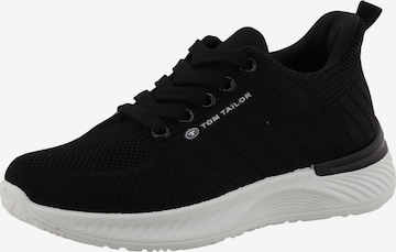 Baskets basses TOM TAILOR en noir : devant