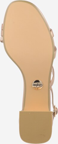 BUFFALO Páskové sandály 'LILLY GRACE' – zlatá