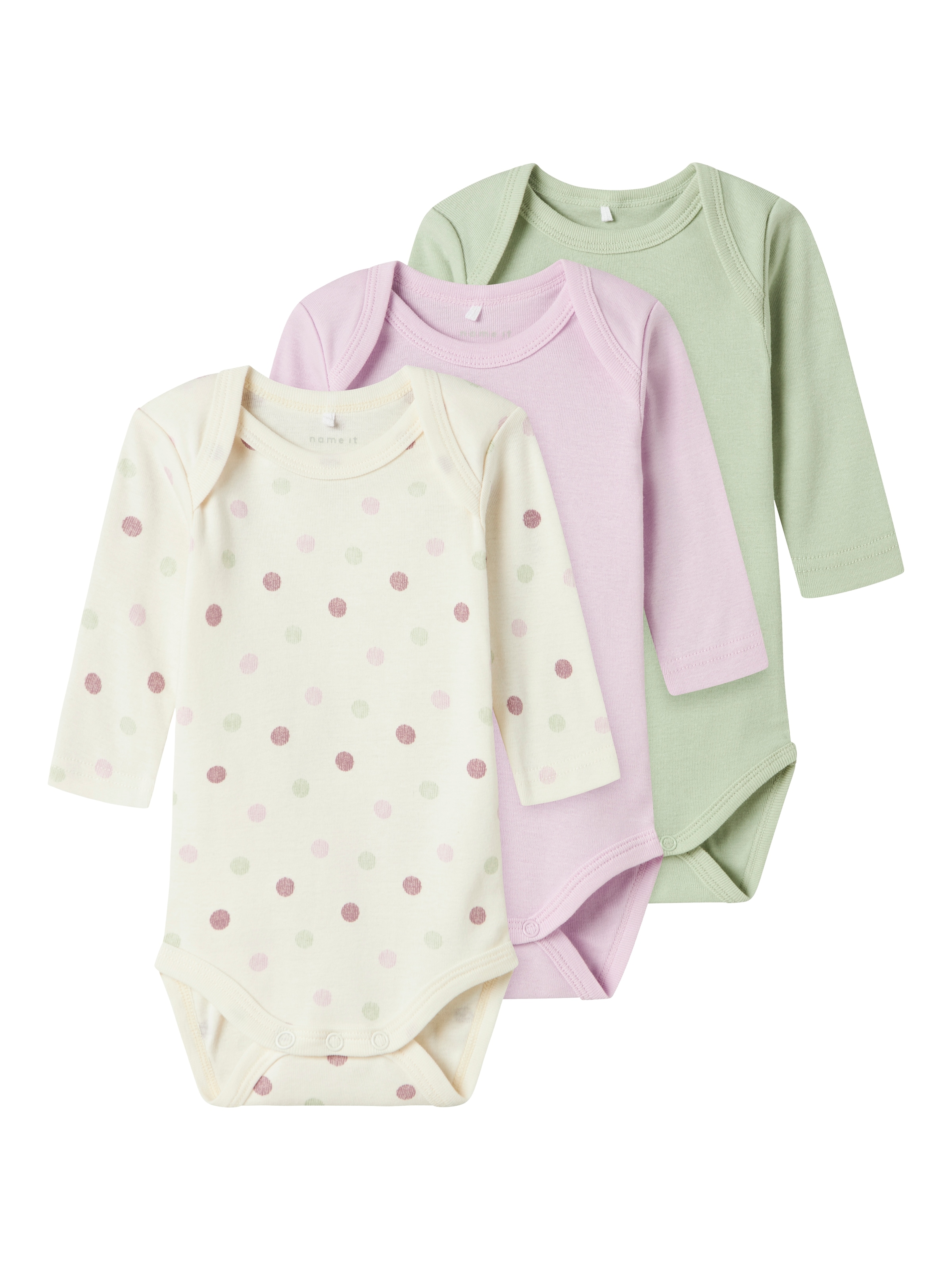 Tutina / body per bambino di NAME IT in beige: frontale