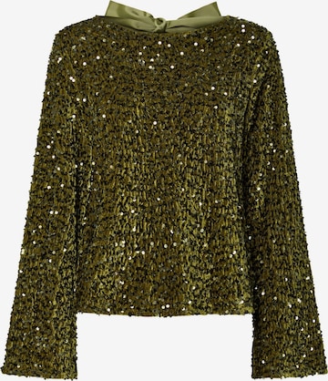 PIECES Blouse 'PCKAM' in Groen: voorkant