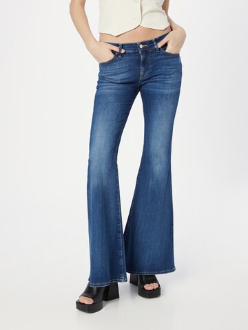 7 for all mankind Flared Jeans 'Soho' in Blauw: voorkant