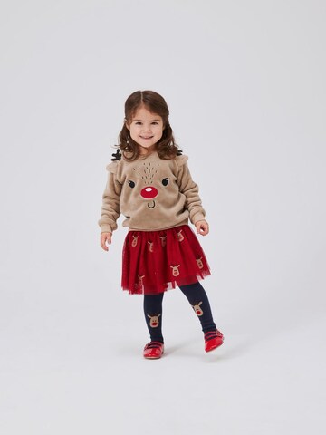 Pull-over 'NMNReindeer' NAME IT en beige : devant
