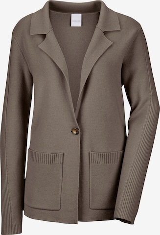 Cardigan MADELEINE en marron : devant