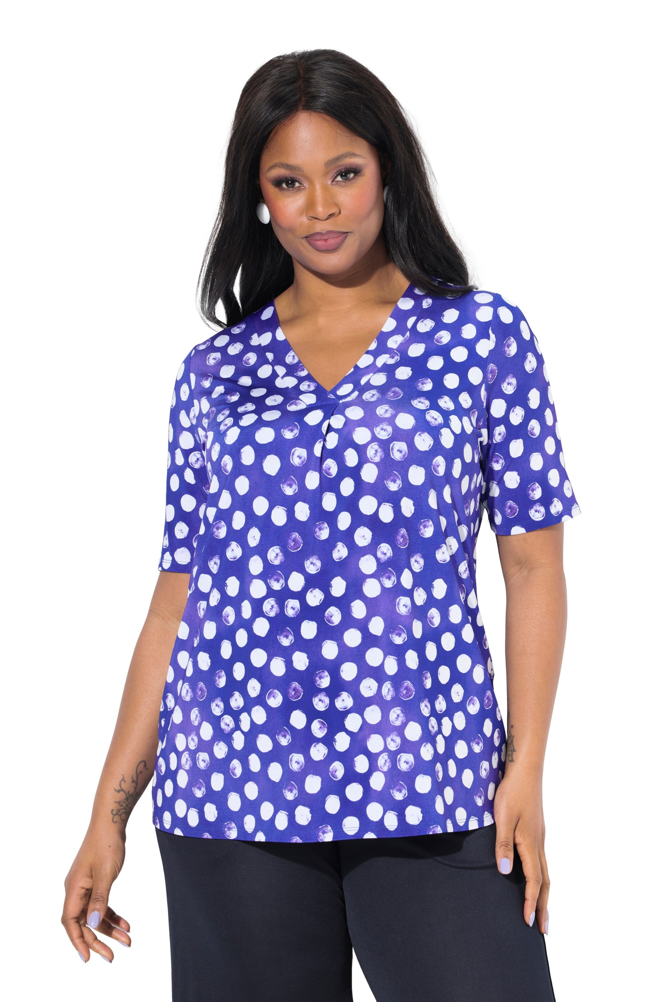 Ulla Popken Shirt in Purple: front