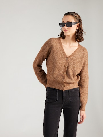 BONOBO Knit cardigan in Brown: front