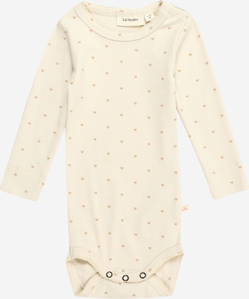 Lil ' Atelier Kids Rompertje/body 'GAGO' in Beige: voorkant