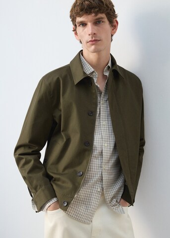MANGO MAN Between-Season Jacket 'Pascual' in Green