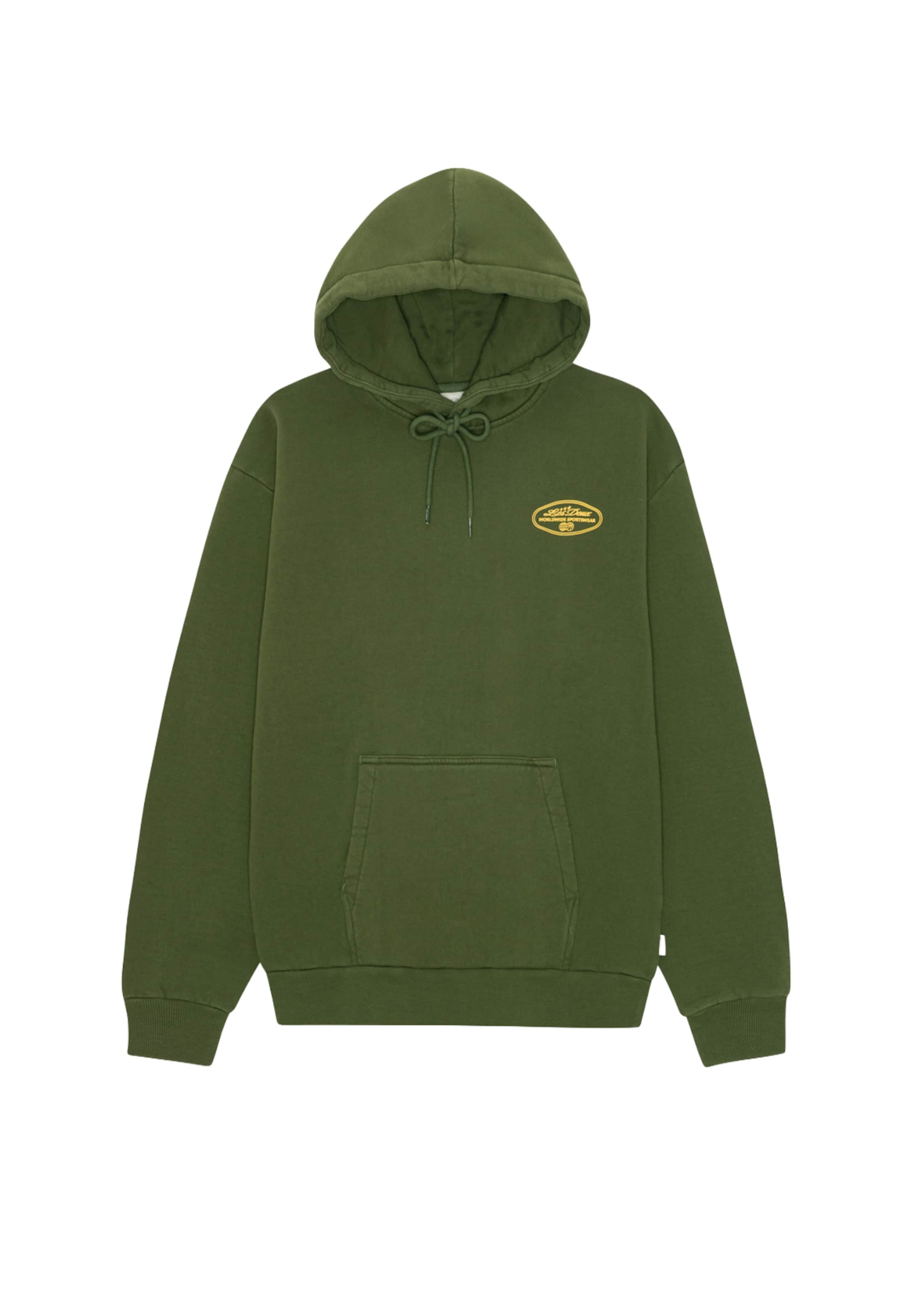 Les Deux - Sudadera 'Worldwide' en verde: frente