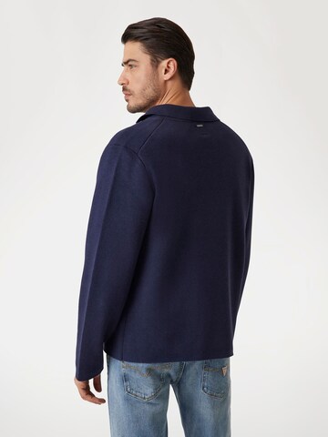 GUESS Zip-Up Hoodie in Blue