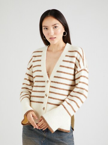 Cardigan 'Allie' VILA ROUGE en beige : devant