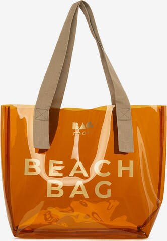 BagMori Beach Bag in Brown: front