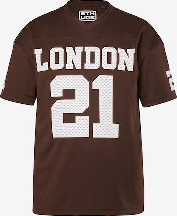 STHUGE Shirt in Bruin: voorkant