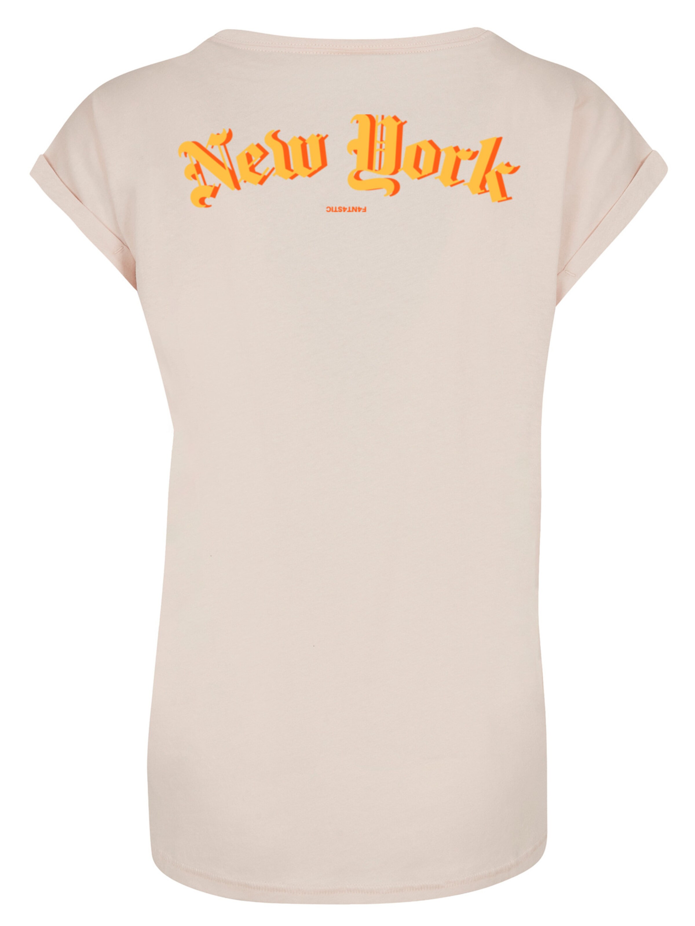 F4NT4STIC Shirt 'New York' in Beige: front