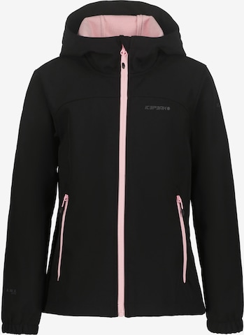 ICEPEAK Winter Jacket in Black: front