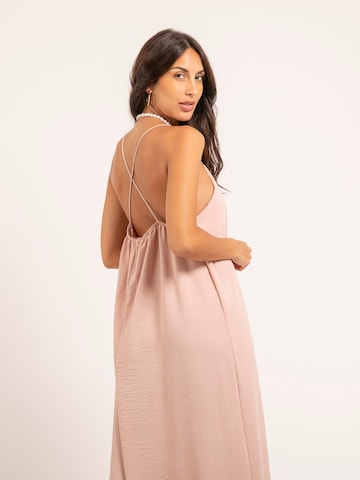 Dona Lisa Zomerjurk 'Robe longue à bretelles IGGY' in Roze: voorkant