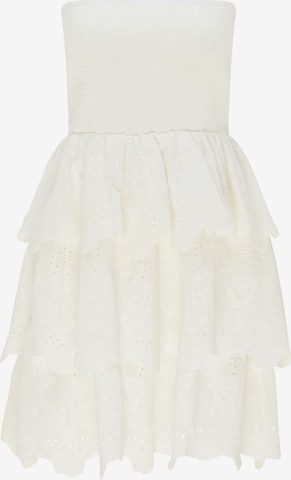 DreiMaster Vintage Summer Dress in White: front