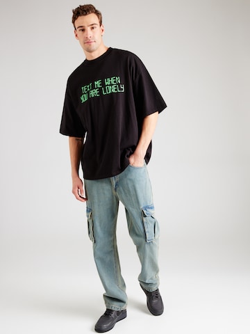 T-Shirt 'Bleek' Pegador en noir