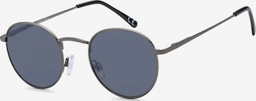 styleBREAKER Sonnenbrille 'Sonnenbrille Pantobrille rund' in Grau: Vorderseite