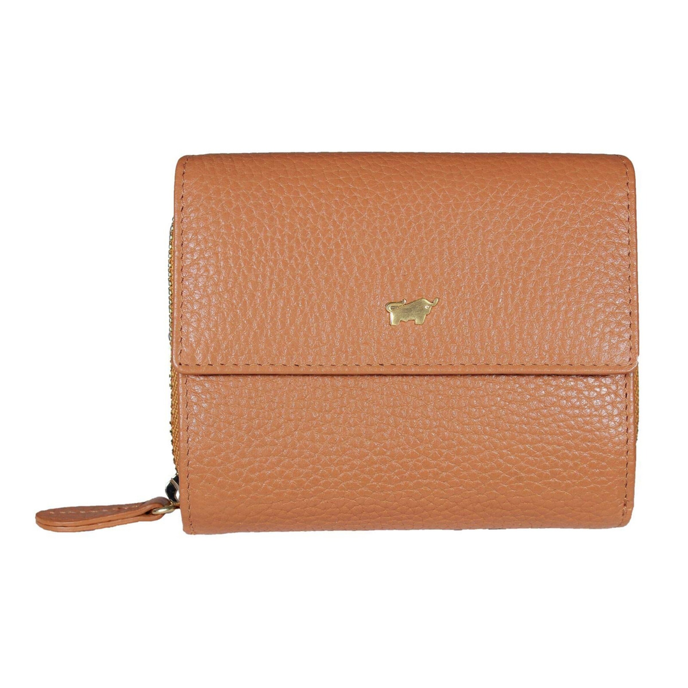 Porte-monnaies 'Asti' Braun Büffel en marron : devant